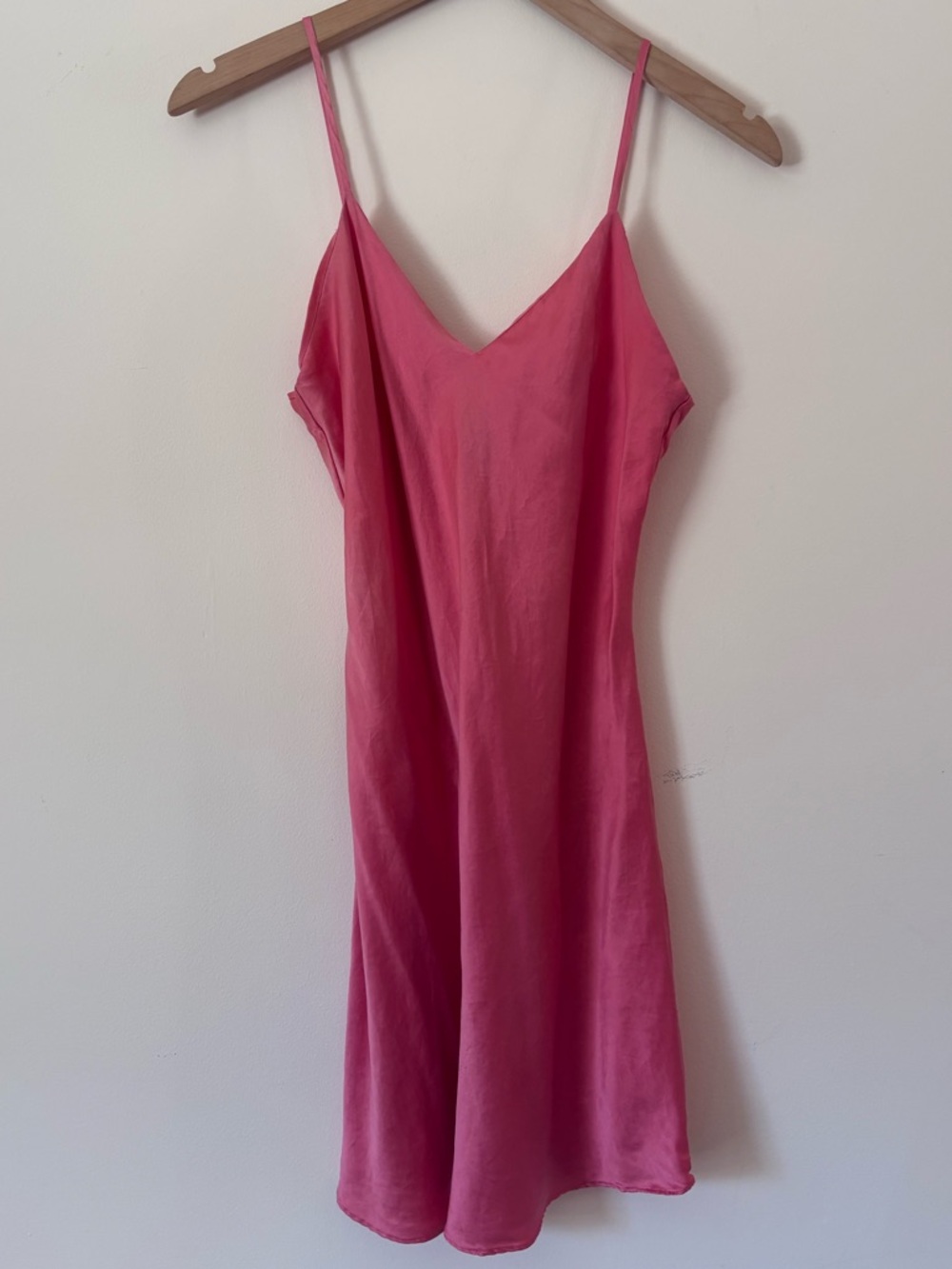 Silx by August Silk Coral Pink Silk slip dress